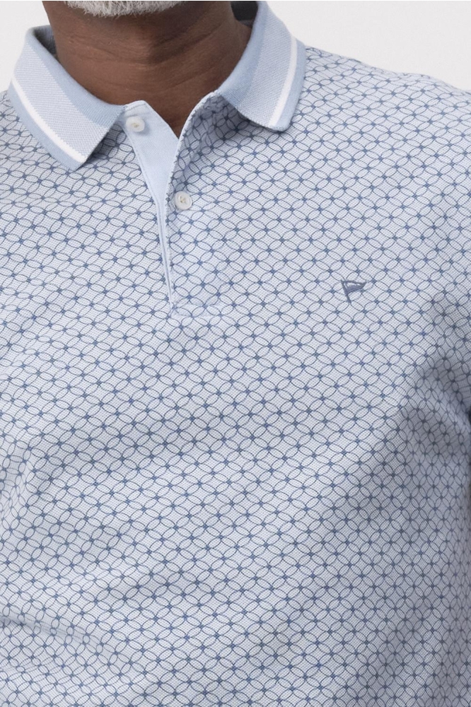 STANSON AOP POLO KM 096117 3251 Chambray blue